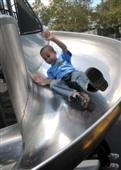 Child on a slide