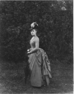 Detail of photo of Alice Austen in 1888