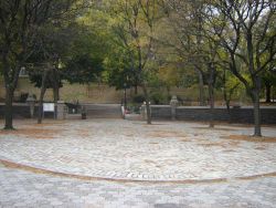 The future site for the Clare Weiss Emerging Artist Award recipient at Fort Greene Park, Brooklyn.