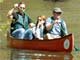 Family in Canoe paddle on the Bronx River