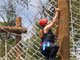 Climbing ropes at adventure course
