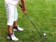 Youth golfing