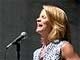 Kelli O’Hara singing at Marcus Garvey Park