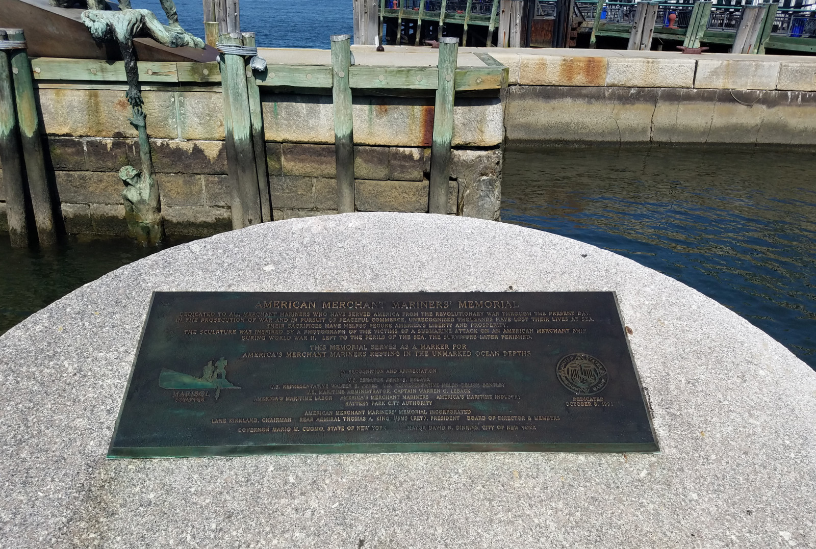 History of the American Merchant Mariners' Memorial in Battery