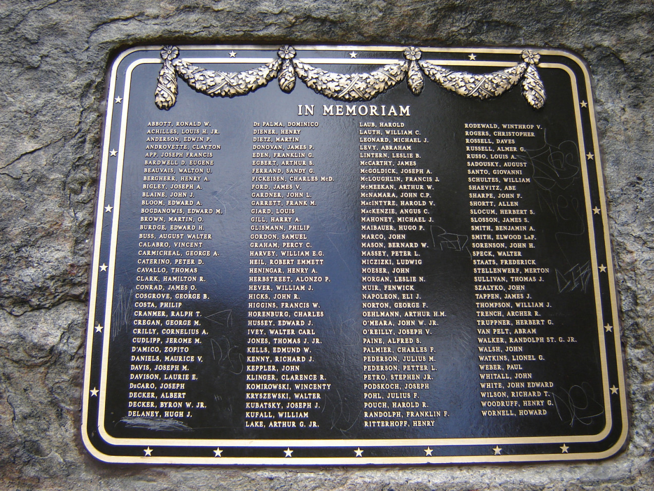 Hero Park World War Memorial Plaque