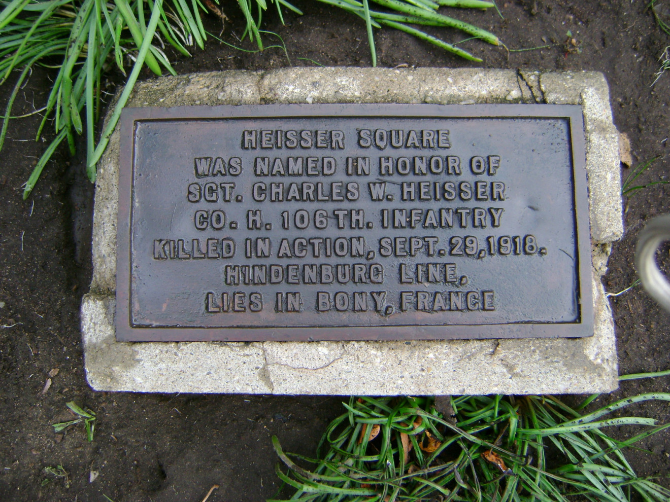 Heisser Square Park Tree Markers