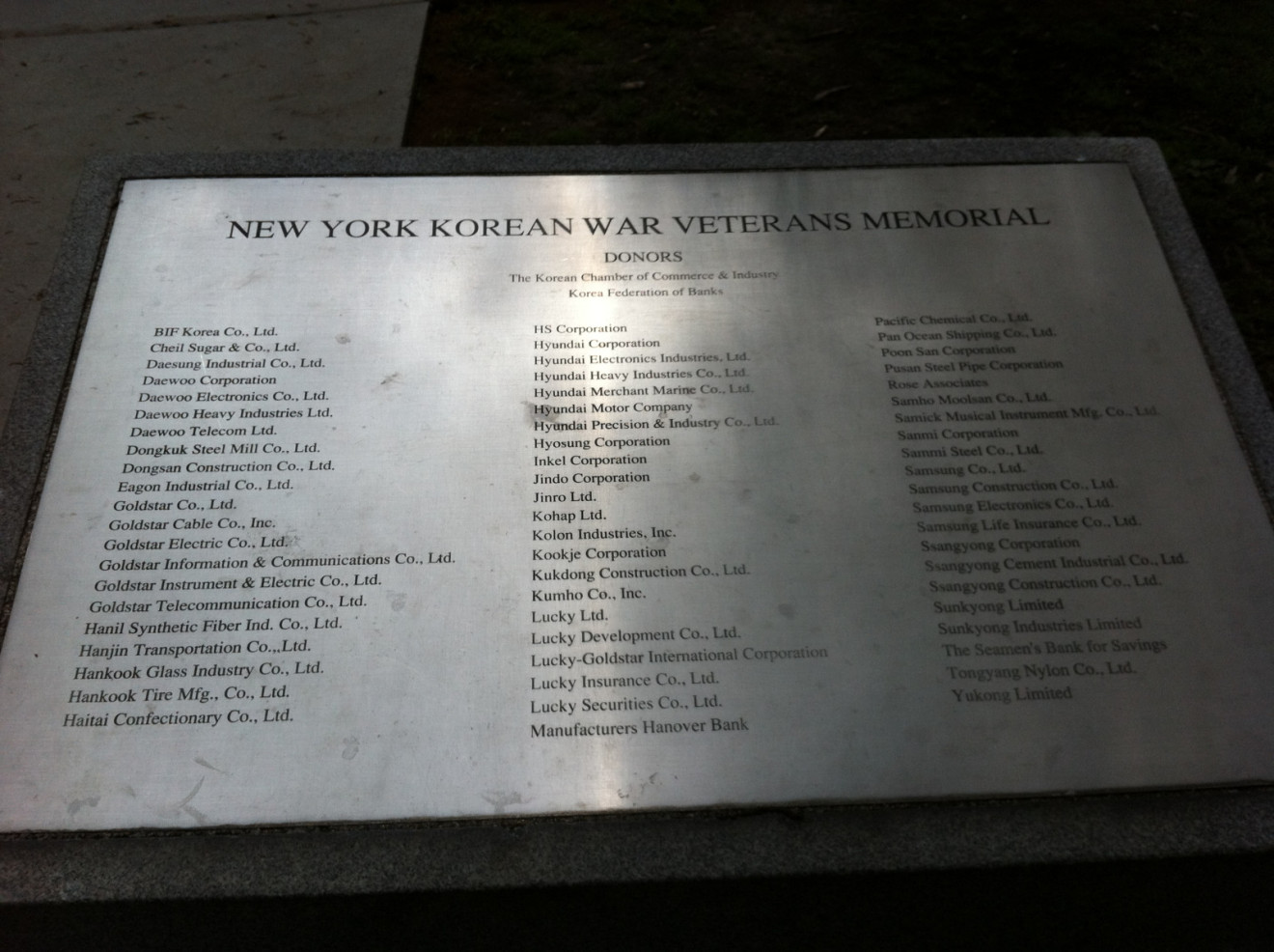 New York Korean War Veterans Memorial