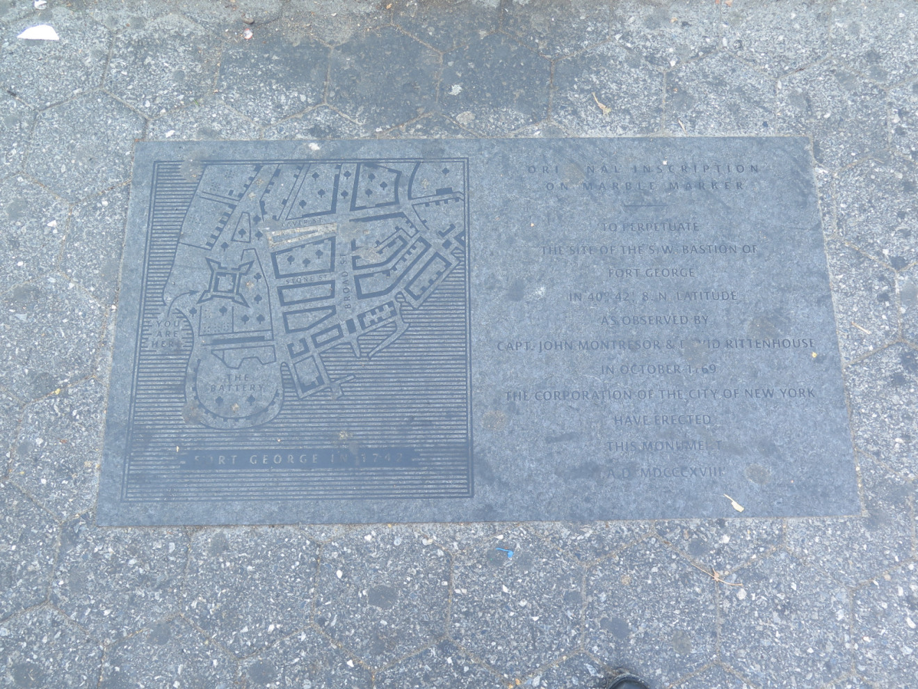 Fort George Memorial Tablet