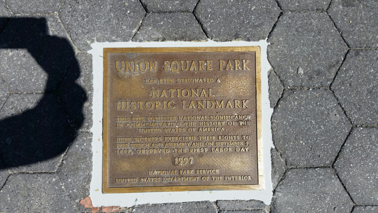 Union Square National Historic Landmark Plaque