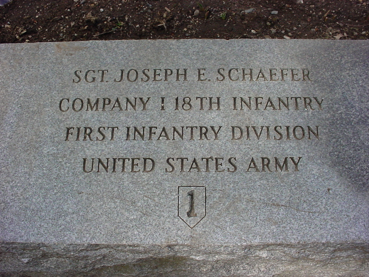 Sergeant Joseph E. Schaefer Memorial