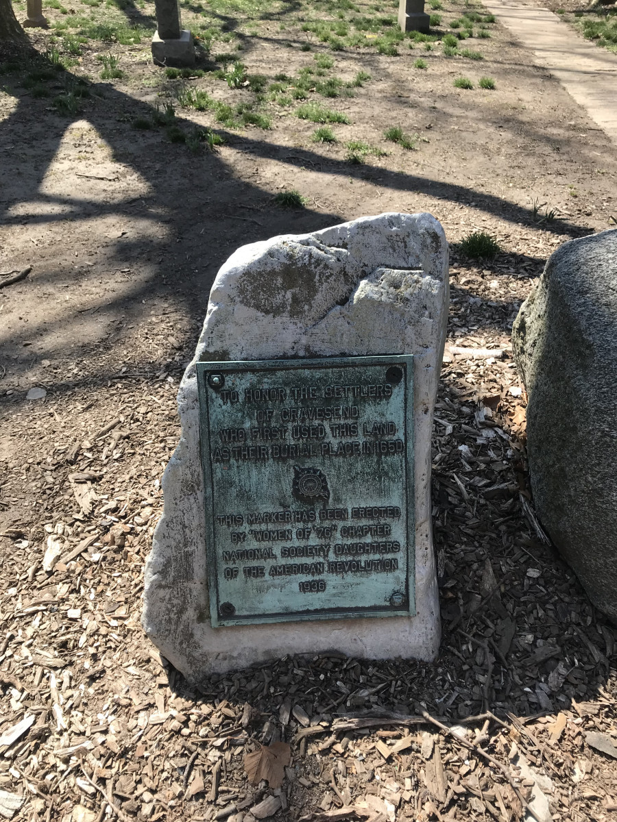 Gravesend Cemetery DAR Plaque