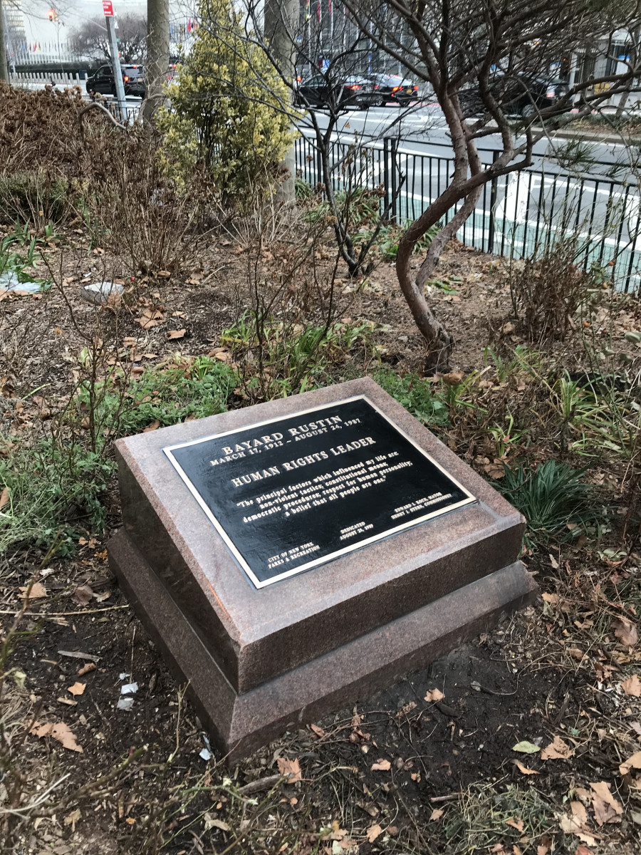 Bayard Rustin Plaque