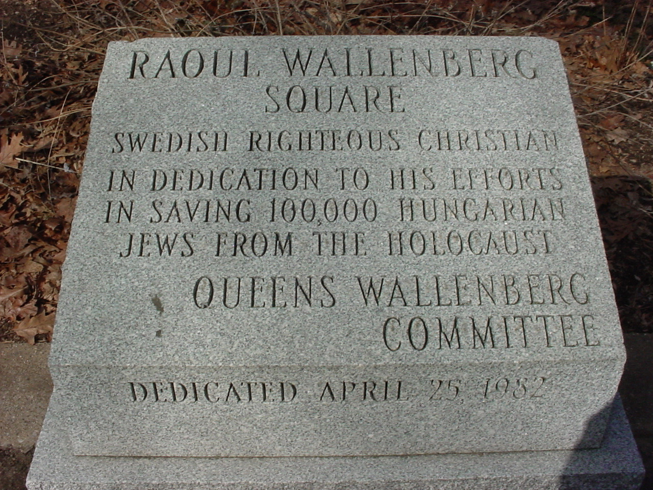 Raoul Wallenberg Marker