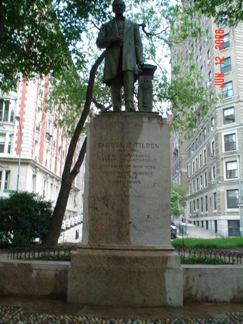 Statue on pedestal