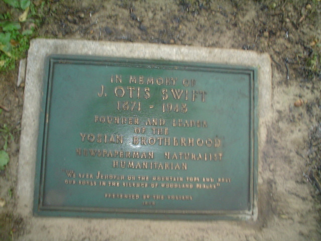 Plaque on plinth