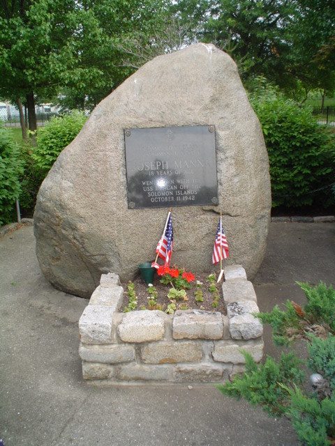 Plaque attached to boulder