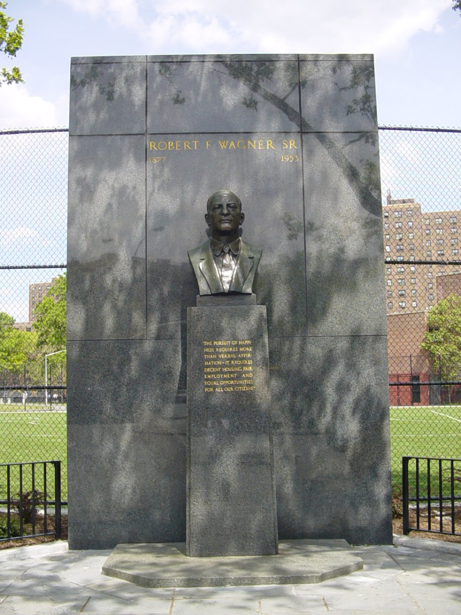 Portrait bust on pedestal