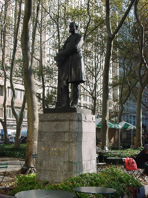 Standing figure (over life-size) on pedestal