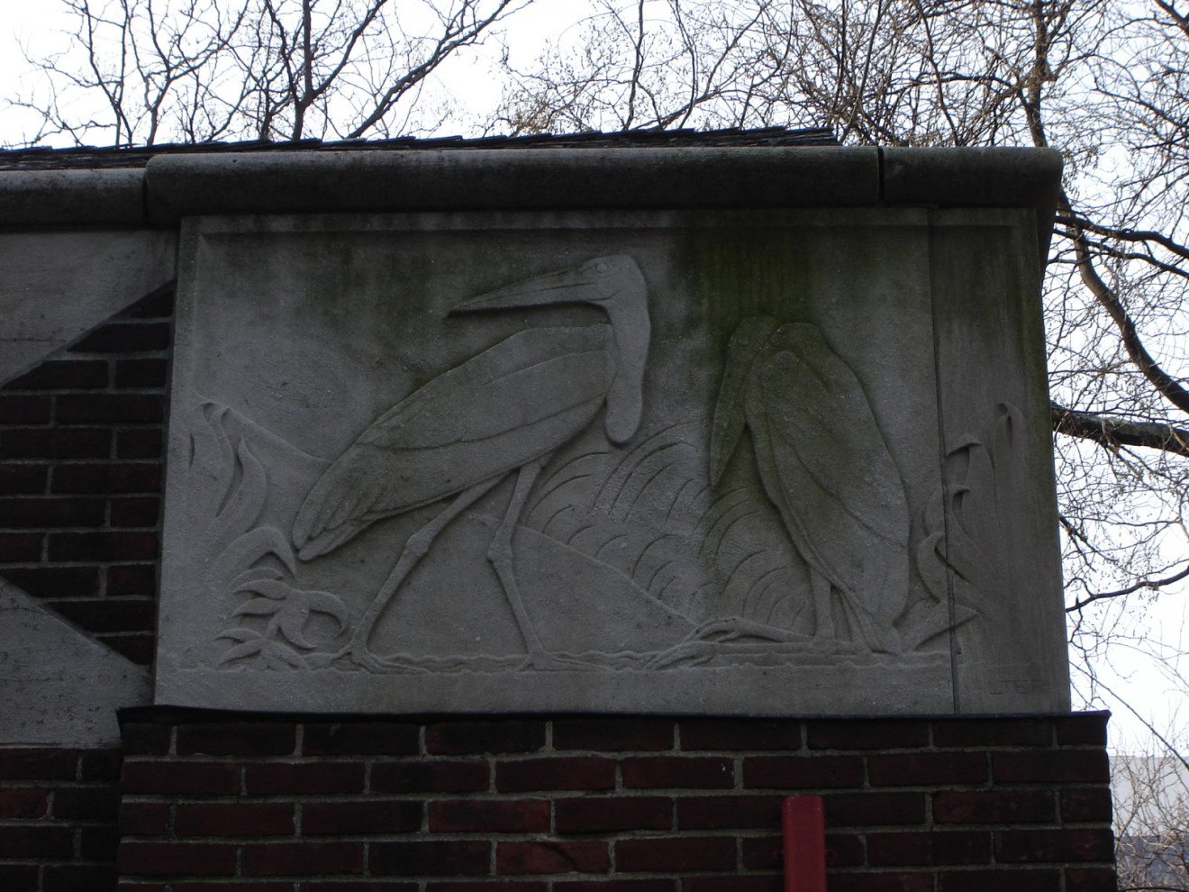 Bas-relief in two continuous sections