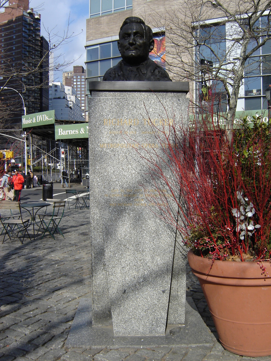 Bust (over life-size) on pedestal