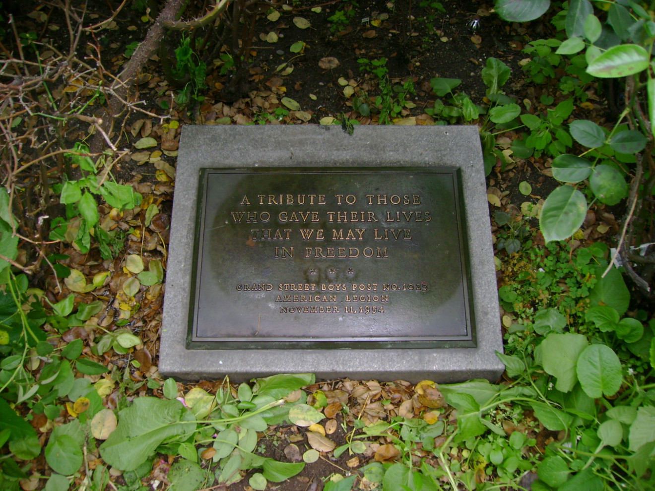 Tablet on plinth