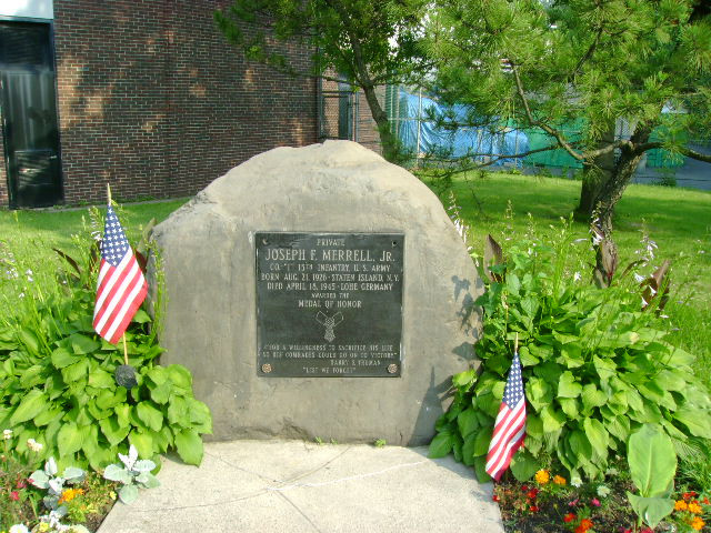 Tablet mounted on boulder