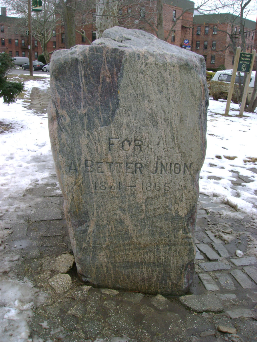 Boulder and plaque (missing)