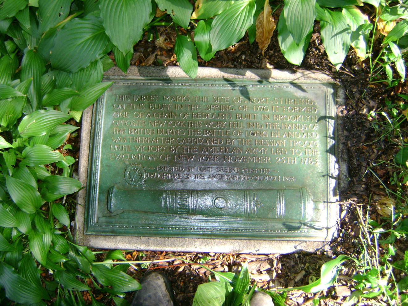 Tablet on plinth