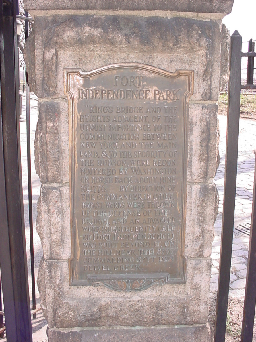 Tablets on gateposts