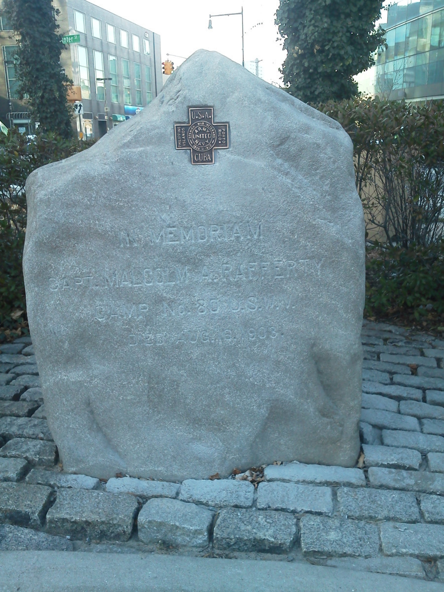 Inscribed natural boulder