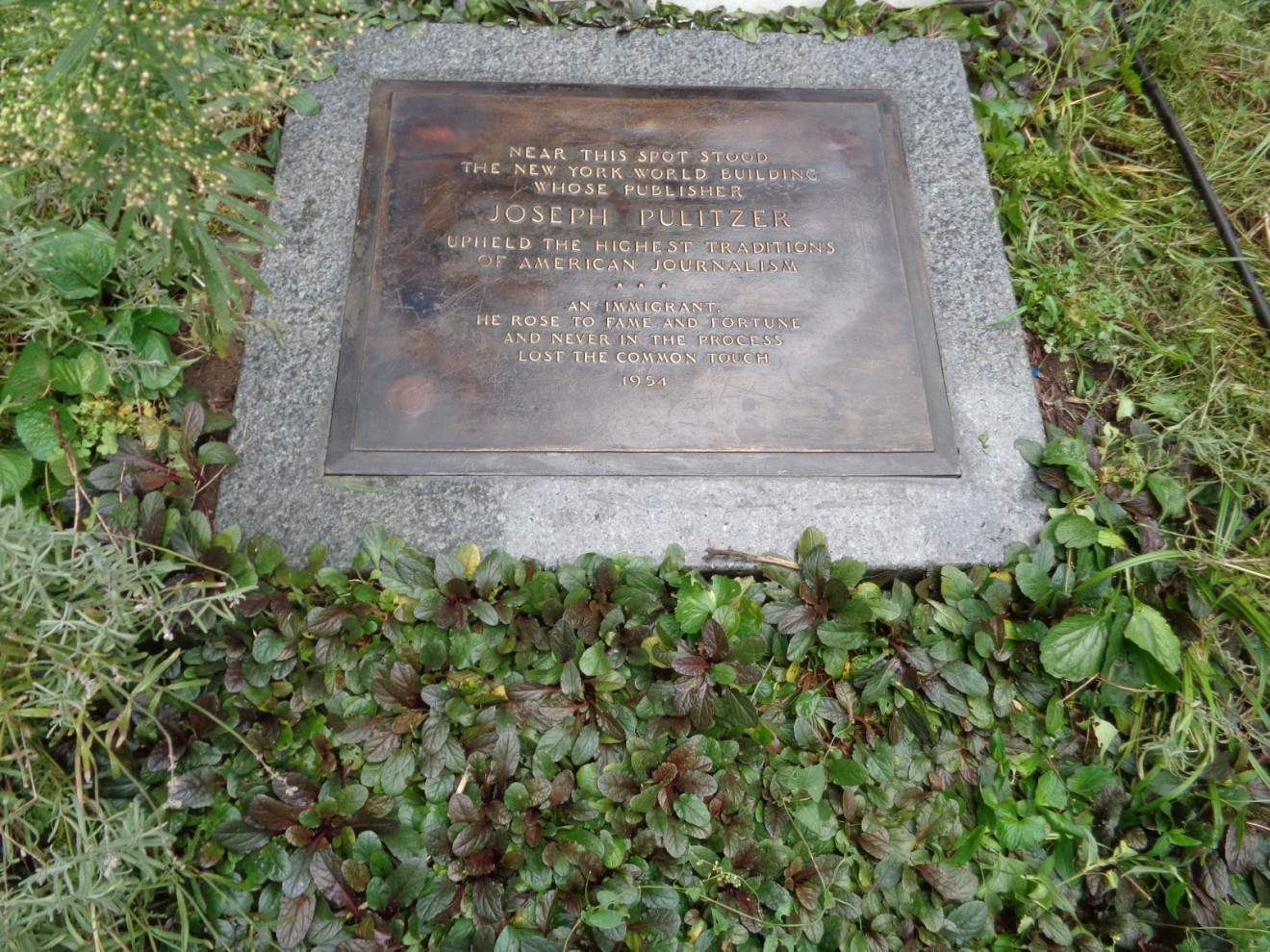 Tablet on plinth