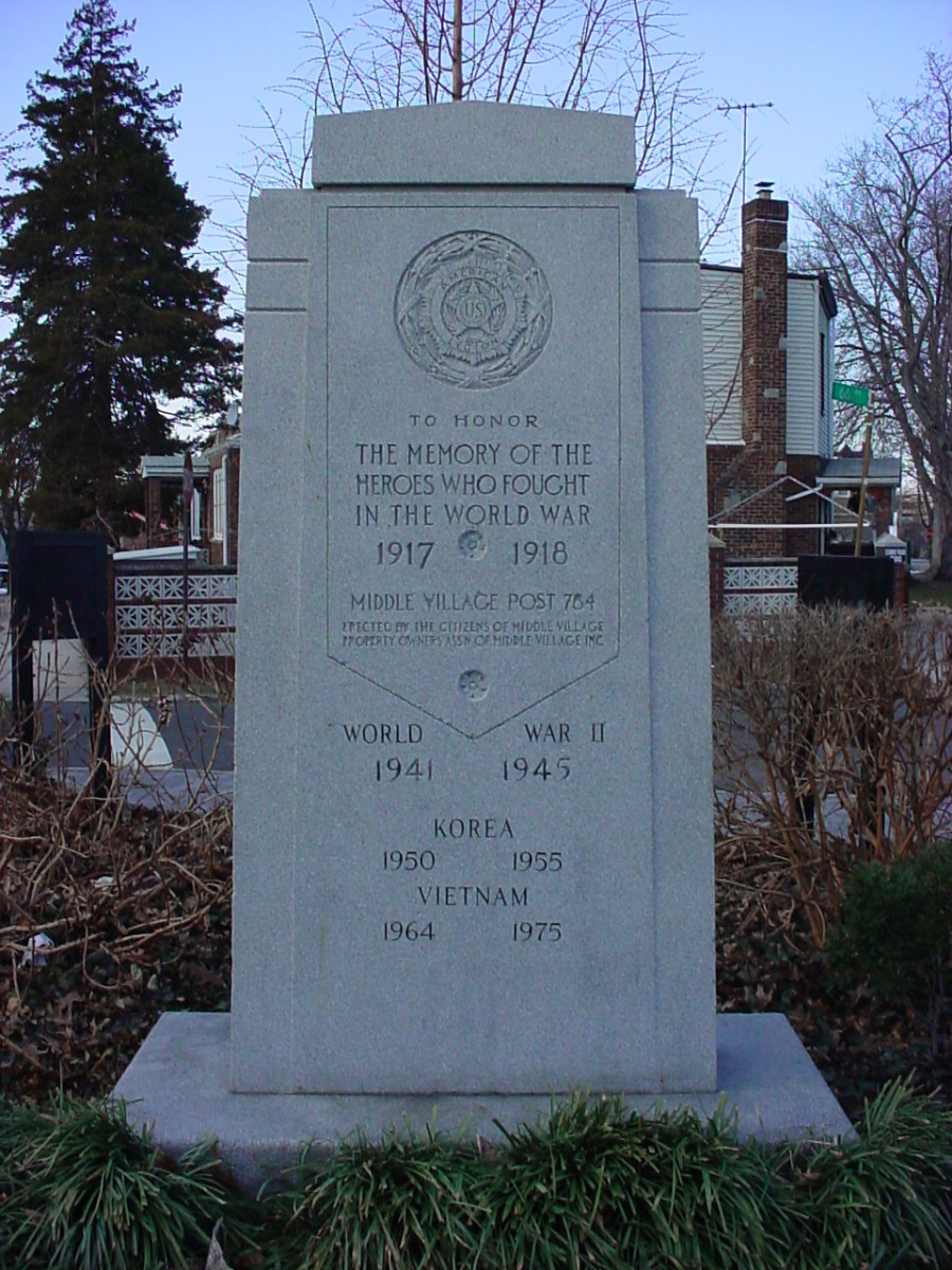 Stele on plinth