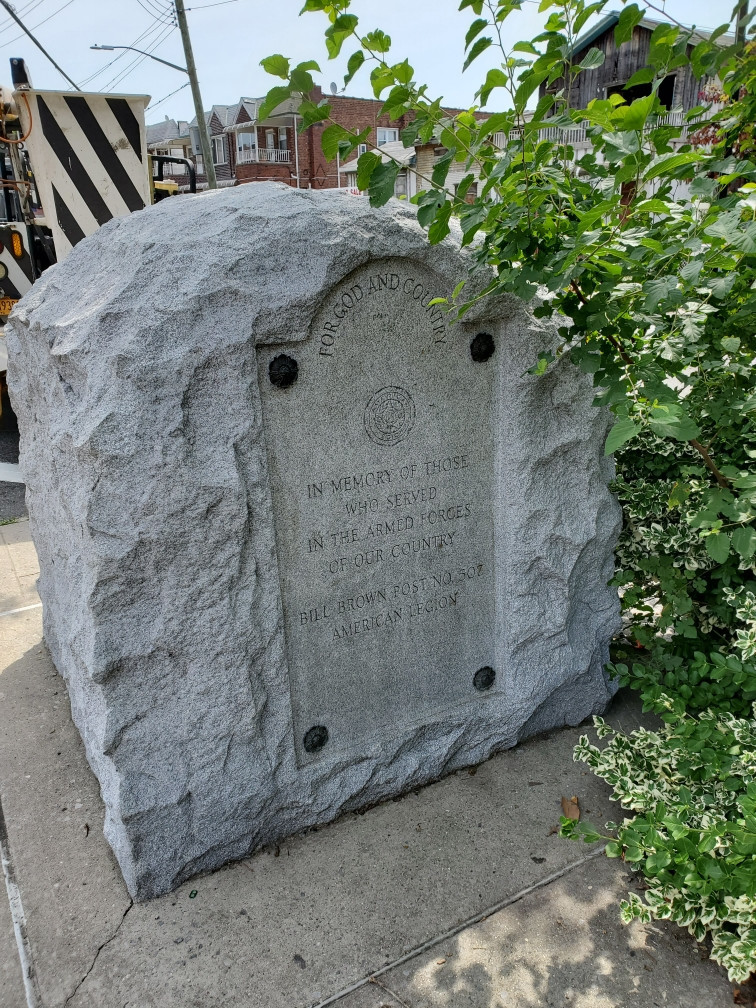 Bill Brown Post Memorial, 2021, NYC Parks