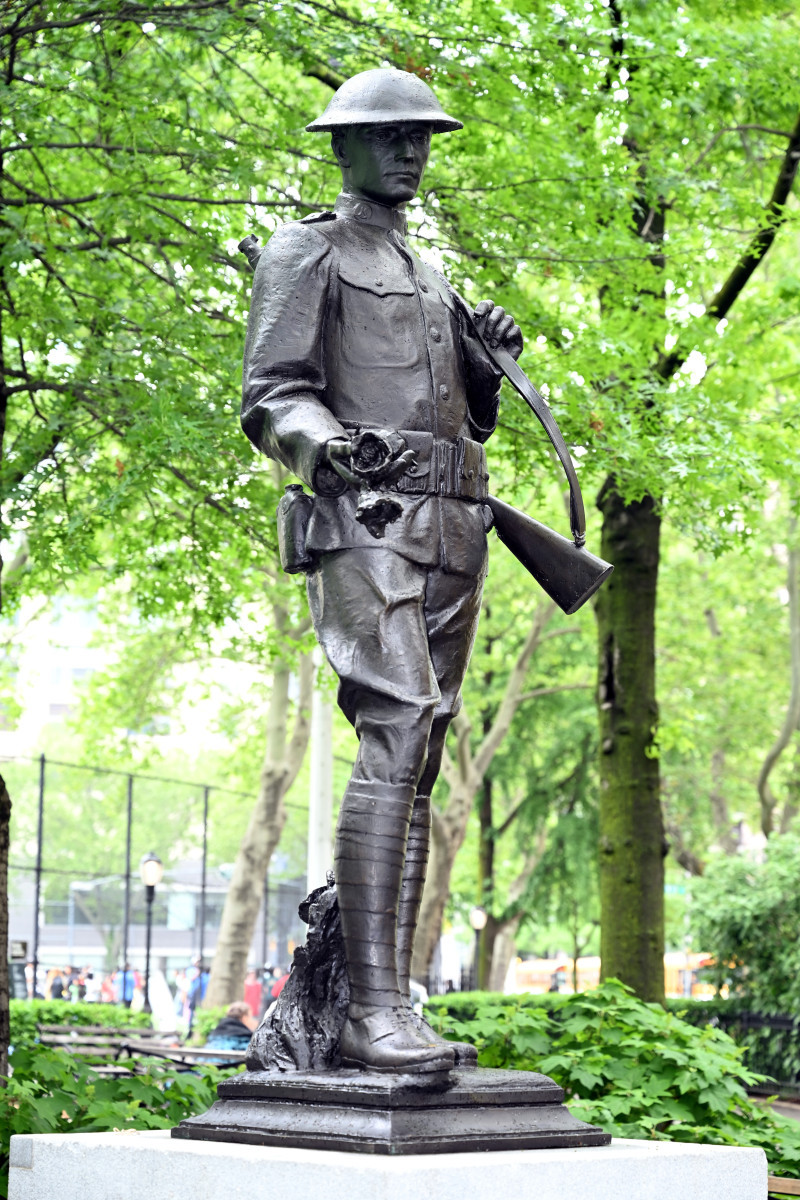 Clinton War Memorial (Doughboy), 2025, NYC Parks