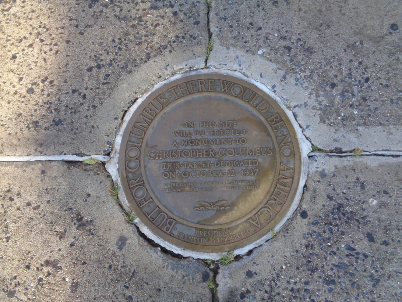 Columbus Square Tablet, 2020, NYC Parks