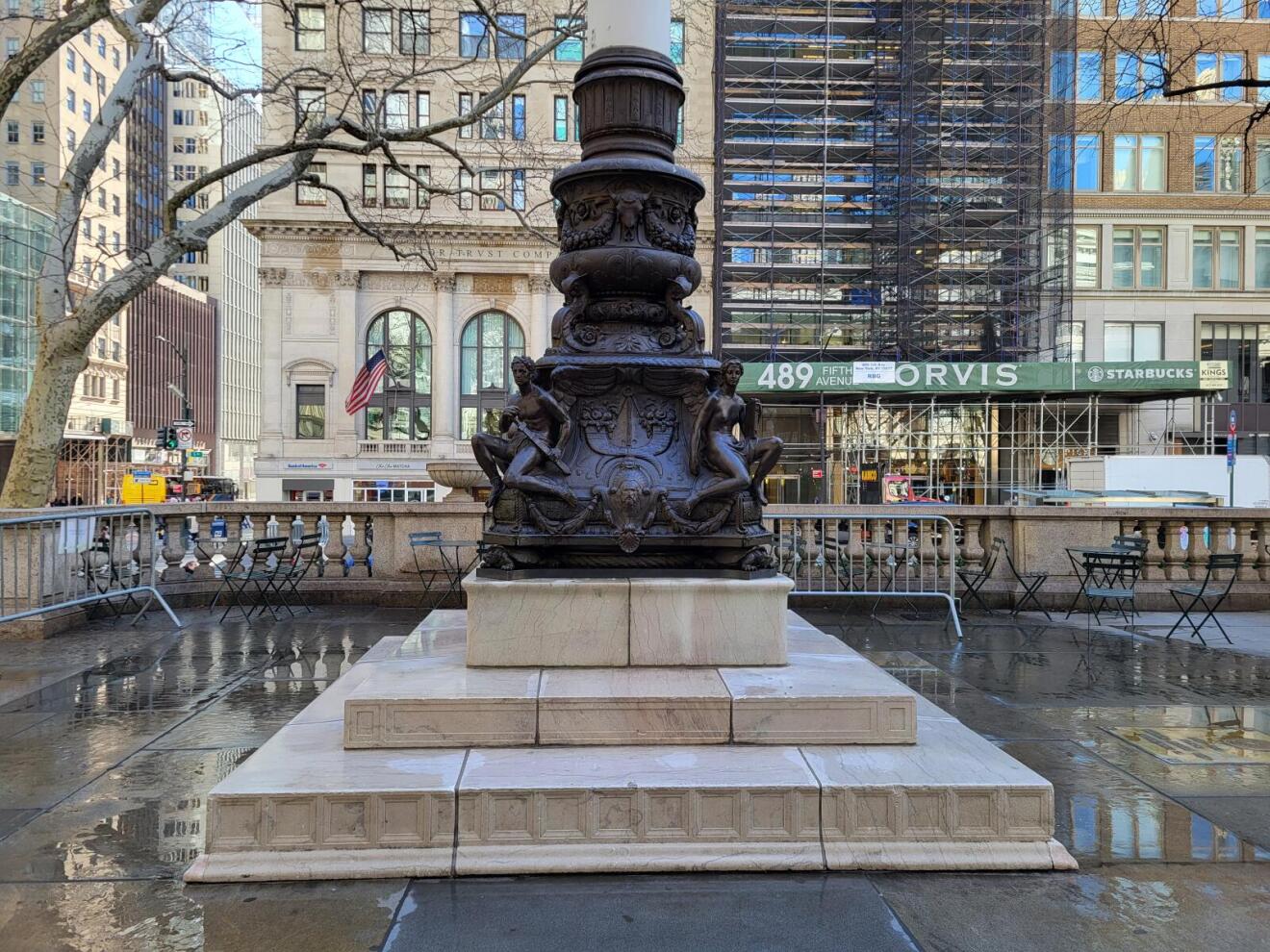 John Purroy Mitchel Memorial Flagstaffs, 2024, NYC Parks