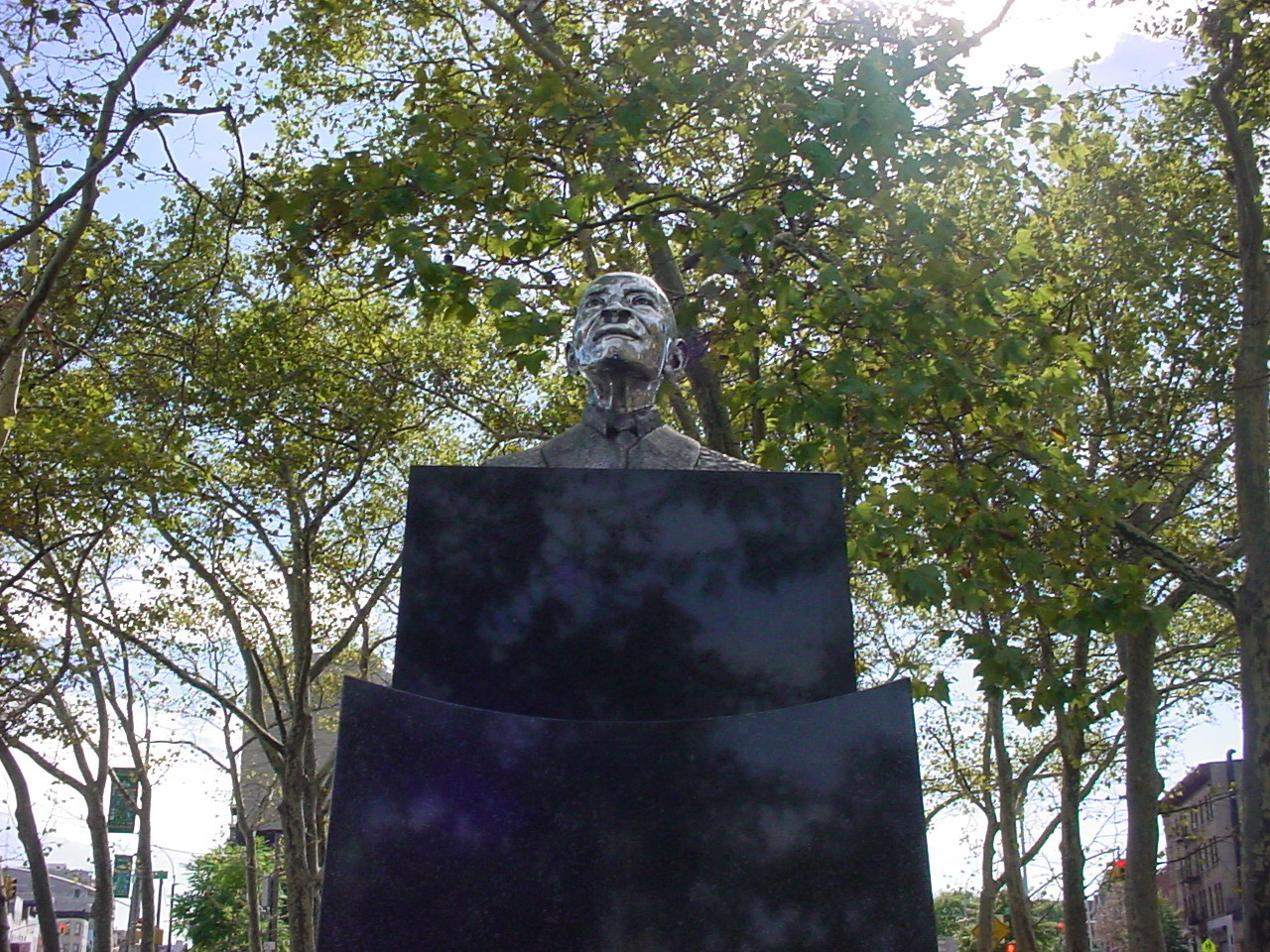 Bust on pedestal