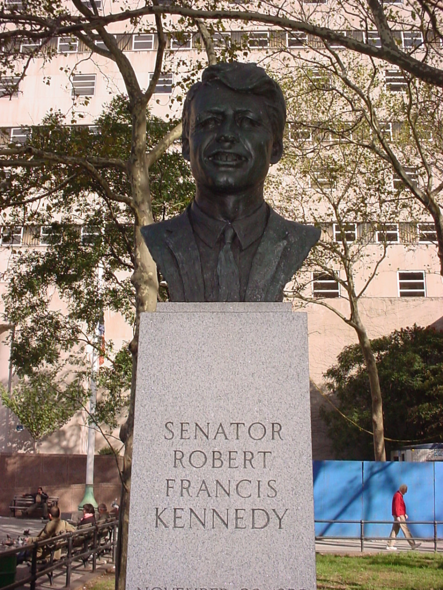 Bust on pedestal, base