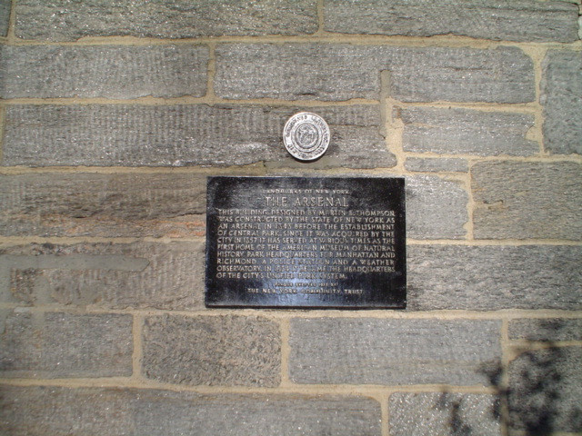 Plaque and small circular medallion