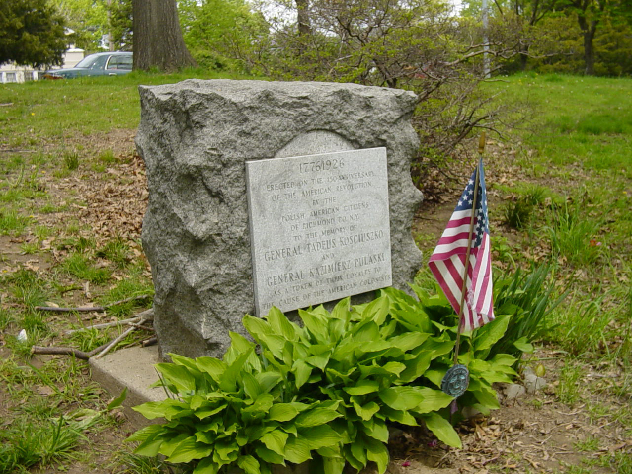 Tablet on stele