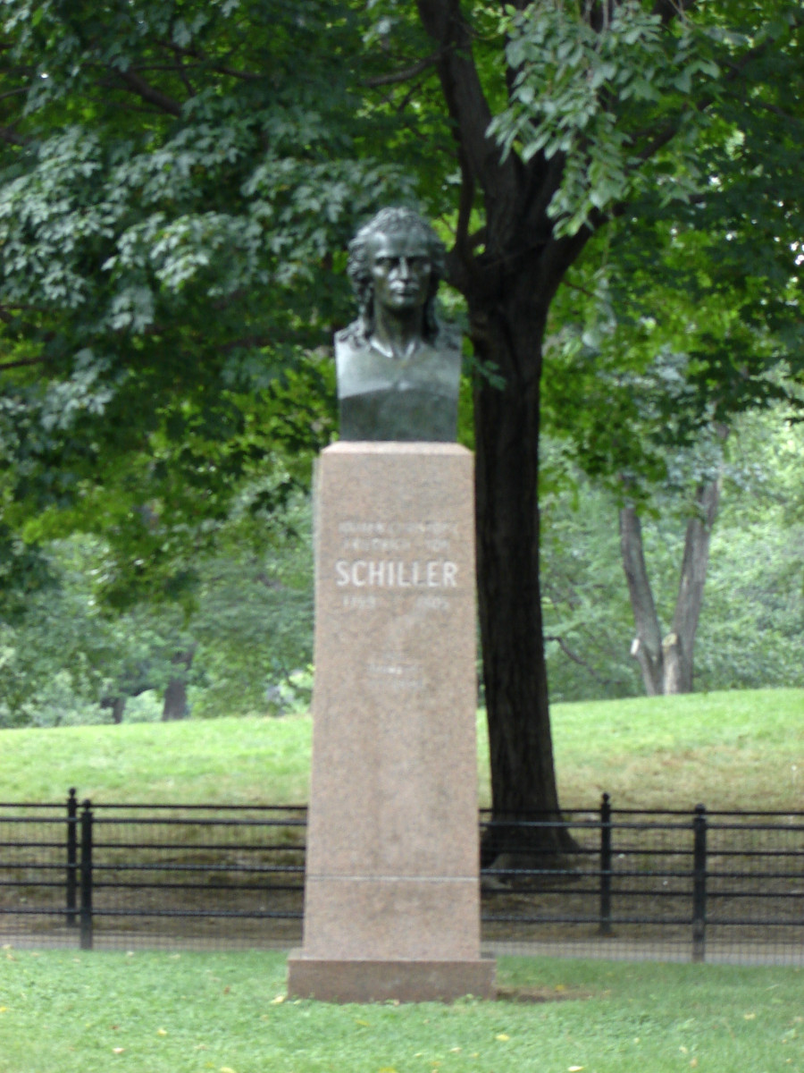 Portrait bust on pedestal