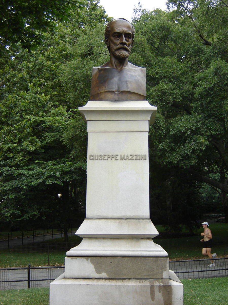 Portrait bust on pedestal