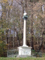 Large corinthian column with globe at top