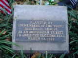 Plaque on plinth