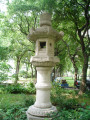 Lantern on pedestal