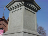 Obelisk with incised letters