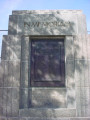 Stele and exedra with plaque