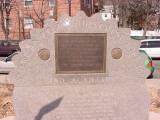 Stele with tablet, applied letters