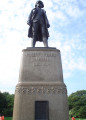 Statue on pedestal; this is a replica of St. Gauden's original, which was moved to North Carolina with the relocation of the Sailors' Home.