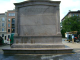 Bas-relief on stele; terrace